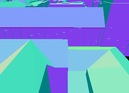 LoD normals rendered at the initial pose